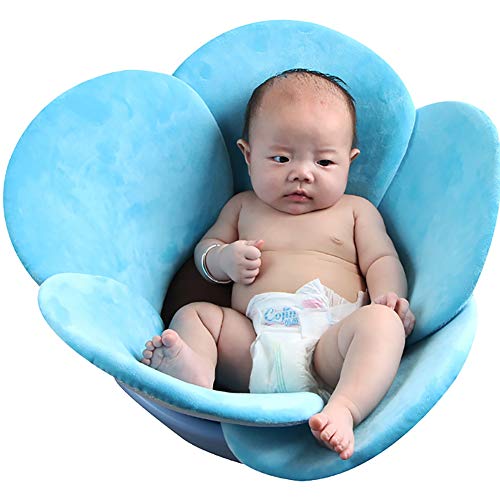 Kidoll Newborn Baby Boys Girls Foldable Soft Flower Petal Shape Bathtub Pad Infant Shower Support Cushion Mat 0-3T #TOP1