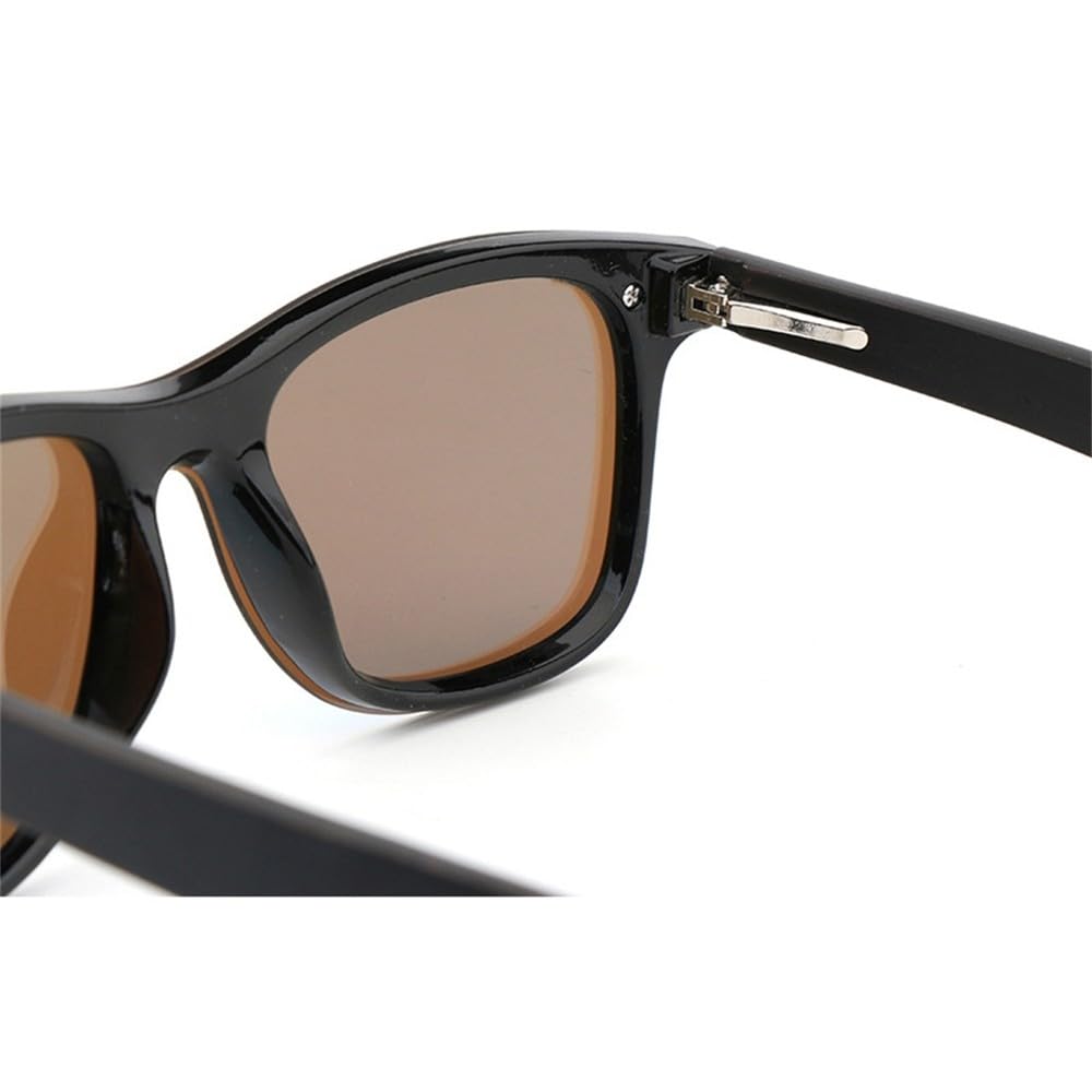 Gafas de sol de madera polarizadas para hombre y mujer, con protección UV400, estilo vintage, cuadradas.