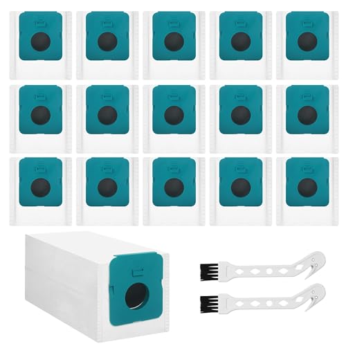 BUCOMTU Lot de 16 sacs à poussière pour Samsung Bespoke Jet VCA-ADB95 Clean Station, filtration multicouche de la poussière Compatible avec les accessoires pour...