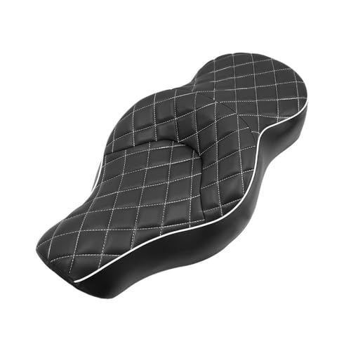 Asiento de cuero para Sportster XL 883 1200 que elimina el dolor lumbar del piloto