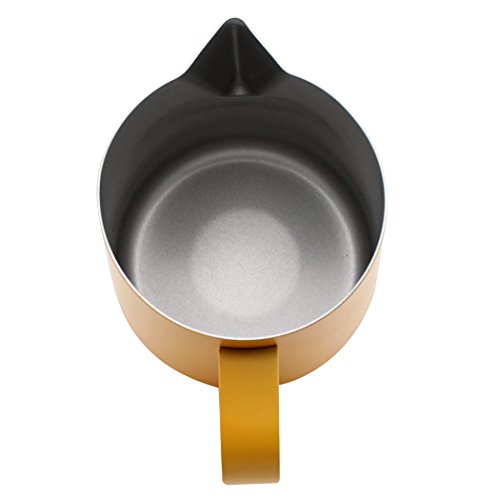 Dianoo Jarra de acero inoxidable para espumar al vapor, adecuada para café, café con leche y leche espumosa, 600 ml… - Imagen 6