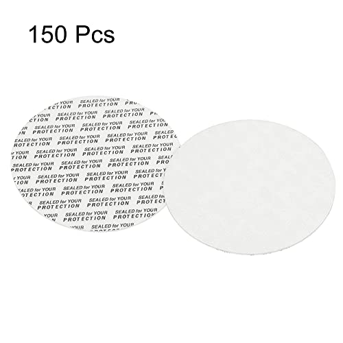 PATIKIL 67mm/2.64" Foam Lid Liner, 150 Pack PS Foam Resistant Tamper Pressure Sensitive Seal for Bottle Cap Liners Seals - Image 3