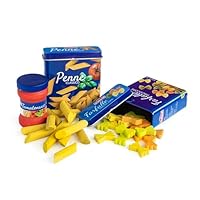 Erzi 06005 Nudel-Set aus Holz, Kaufladenartikel für Kinder, Rollenspiele.