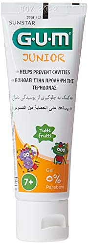 Sunstar iberia Gum Junior Gel DENT.Sabor TUTI Fruti 50ML, Negro, Estándar