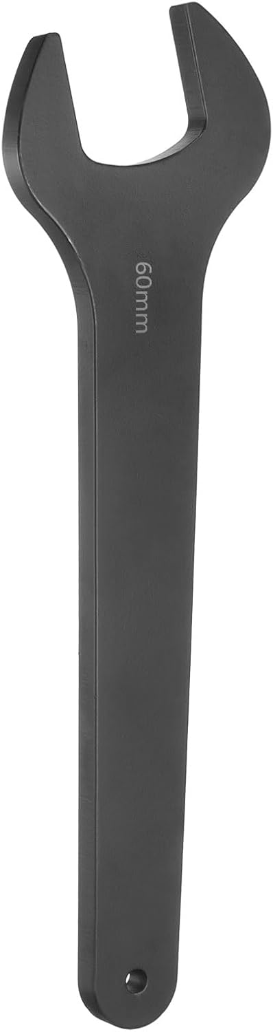 HARFINGTON Single Open End Wrench 40mm Metric 15 Degree Offset Angle U-Shaped Open Ended Spanner Small Flat Head Blackening Wrench with Straight Shank for Automotive Repair Furniture Assembly