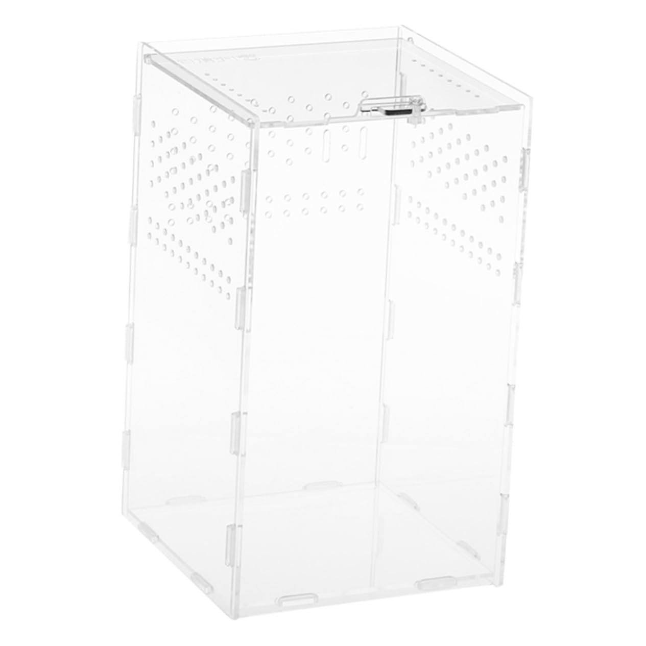 Magnetische Acryl Terrarienbox für Schildkröten und Frösche 360 Grad Klare Durchsichtige Mikro Terrarien für Zucht und Tierpräsentation