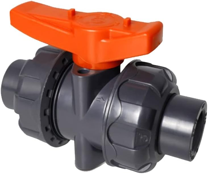 Control Valve, PVC True Union Ball Valve with Full Port, UPVC Double-by-Making Ball Valve 4 Points 6 Points 1 Inch DN15 20 25 (Size : DN20 I.Dmeter 25mm) (Size : DN65 Inner Diameter 75mm)