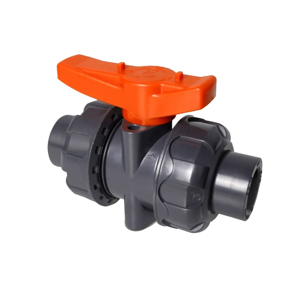 ACVACV PVC True Union Ball Valve With Full Port, UPVC Double-by-making Ball Valve 4 Points 6 Points 1 Inch DN15 20 25(DN25 inner diameter 32mm)