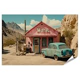 islandburner XXL Bild Poster Verlassenes Motel in der 