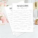 Leislite Bridal Shower Games Mad Libs Bachelorette Party Wedding Shower Games Engagement 50 Guests Love Story