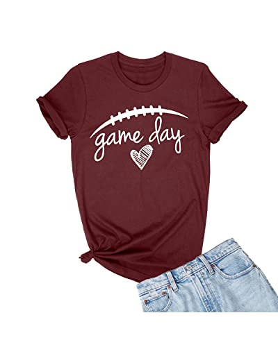 Go All Out 3X-Large Maroon Adult Game Day Football T-Shirt