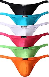 iKingsky Men's Modal Pouch G String Sexy Low Rise Thong Underwear