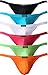 iKingsky Men's Modal Pouch G string Sexy Low Rise Thong Underwear Pack of 6 (Medium, Color 1)