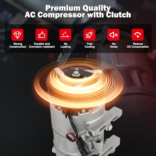 Image of CCIYU AC Compressor w /Clutch for Nissan for Altima 3.5L 2016-2018