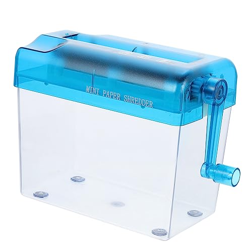 ERINGOGO Compact Manual Shredder for Home Office Tabletop Shredder Easy to Use Hand Operated Keeps Workspace Tidy for Secure Document