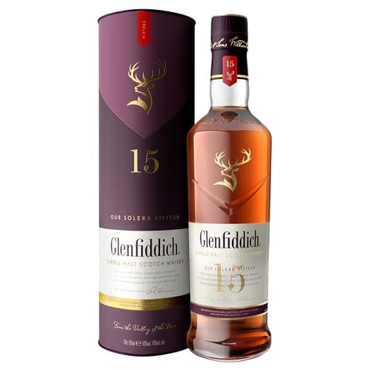 Glenfiddich 15 Jahre Single Malt Scotch Whisky Solera mit Geschenkverpackung, 70cl – ein sensationelles Whisky-Geschenk