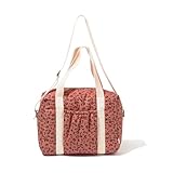 👍 PRATIQUE : Sac tendance doté de 2 petites anses et d'une grande anse en tresse de canvas écrue, pour un porter épaule ou main. Grandes poches intérieur pour ranger tout le nécessaire pour bébé (lait, couches, biberons etc). Poches élastiquées à l'extérieur.