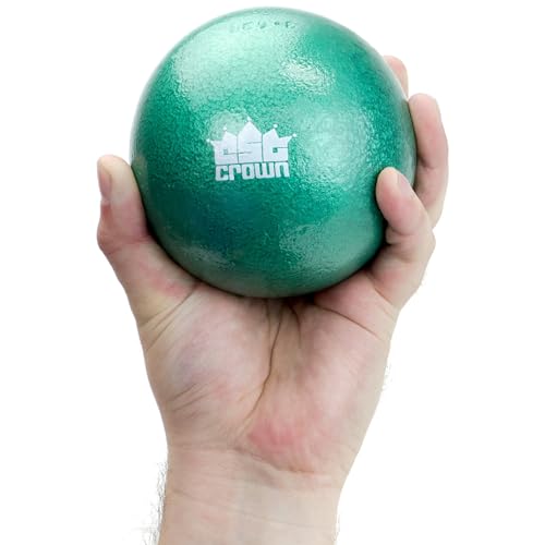 Shot Put, 8 lbs - Green Cast Iron Weight Ball, 3.63kg - Great for Outdoor Track & Field Equipment for Competitions, Practice, Strength Training, Fitness Gear, Outdoor Sports, Coaching for Athletes - Thumbnail 3