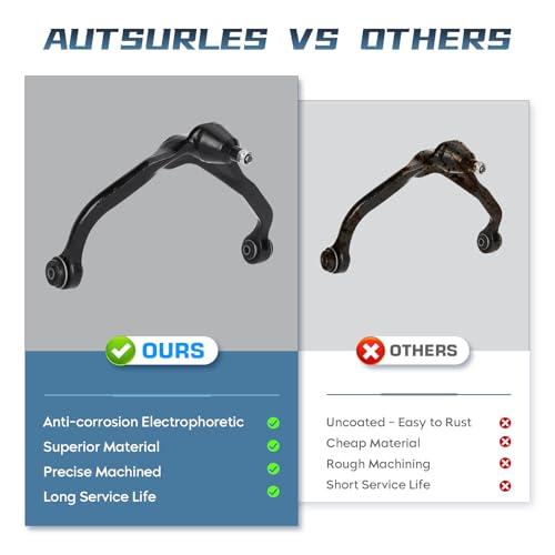 2Pcs Front Upper Control Arm with Ball Joint for Dodge Nitro 2007 2008 2009 2010 2011, for Jeep Liberty 2008-2012 Driver Passenger Side Suspension Kit MS251042 MS251043 by Autsurles - Used condition - Image 3