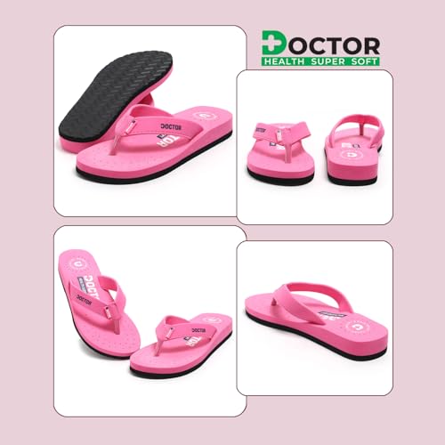 Image of DOCTOR HEALTH SUPER SOFT Women's Orthopedic Sandals And Slippers | Lightweight Anti-Skid Comfort Slides for Heel Pain Relief | Soft Cushion Sole Footwear for Everyday Use