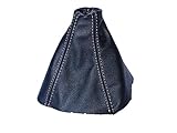Schaltsack kompatibel mit Opel GT 2005-2009 Leder weiße Naht