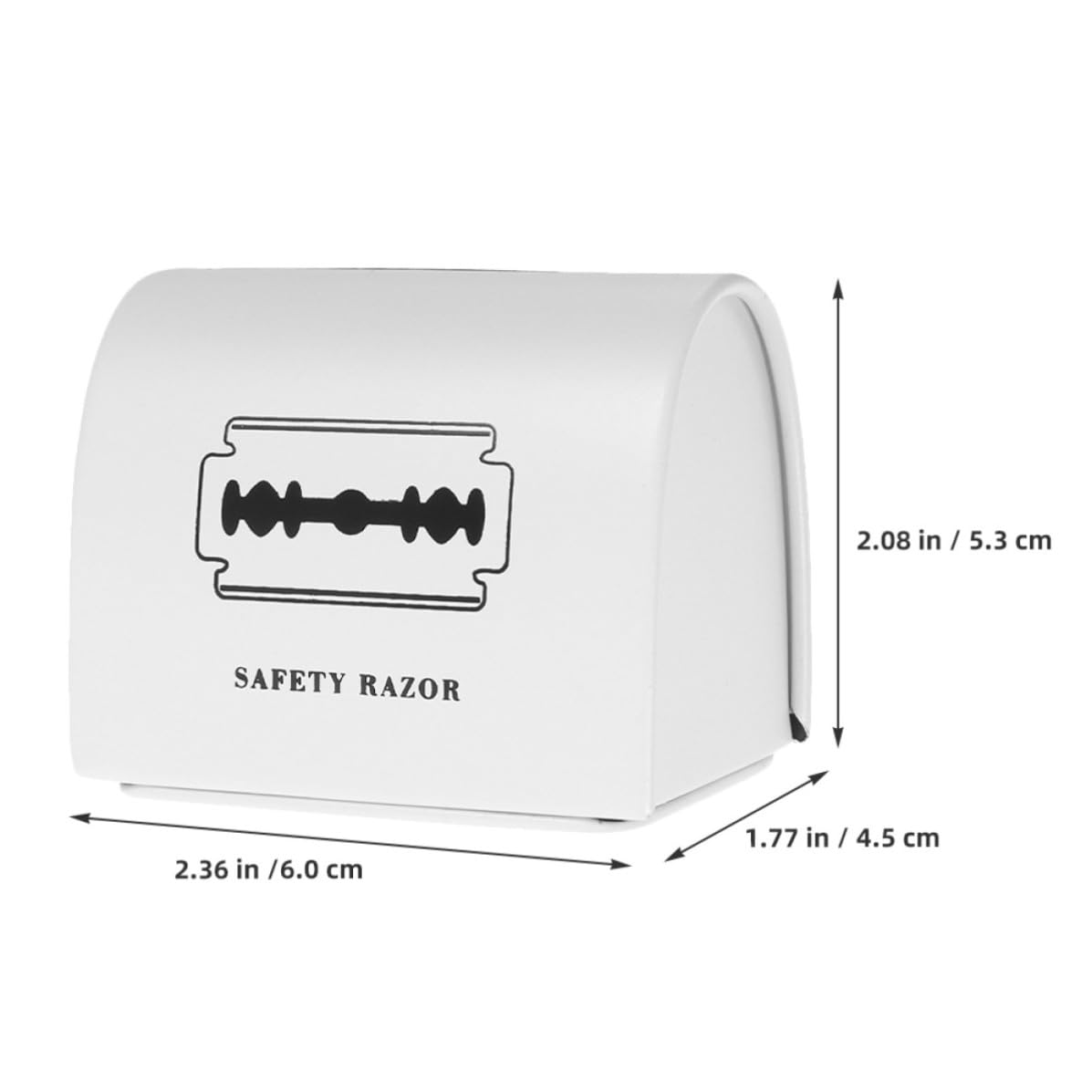 Tinplate Box Shaving Disposal Container 2 Pcs for Salon Use
