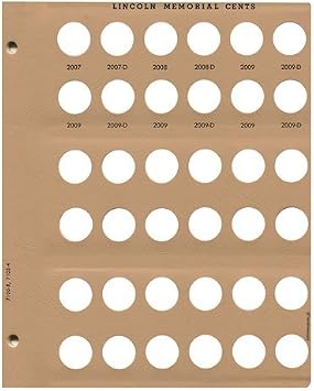 Dansco Page 8 for US Lincoln Cents Album 7100 2007 - 2009 #7100-8