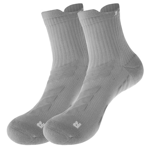 Image of LeaderKing 2 Or 4 Pairs Of Men's Breathable Buffer Running Socks 3d Non-Slip Sports Socks Moisture-Wicking Hiking Socks