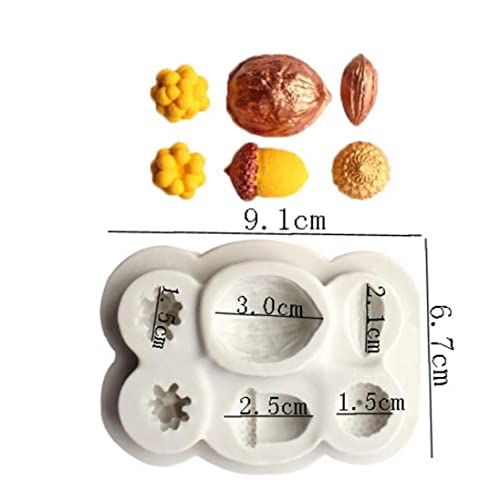 Noci e Bacche Stampo in Silicone Sugarpaste per
