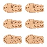 Caractéristiques du design : ces poignées de tiroir en bois de style animal sont novatrices et fabriquées en forme de poisson, l'image mignonne est appréciée par tout le monde, c'est le meilleur choix pour installer la poignée.