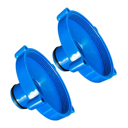 YJSDDNTY Lot de 2 adaptateurs pour aspirateur de piscine, Tuyau de skimmer, Tuyau d'aspiration, Filtre supplémentaire 80 mm à 32 mm, Bleu
