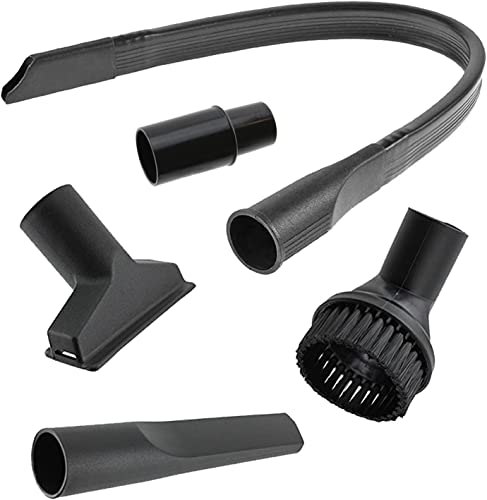 SPARES2GO Car Cleaning Valet Kit with Long Flexible Crevice Tool Compatible with Shark Vacuum Cleaner (35mm)