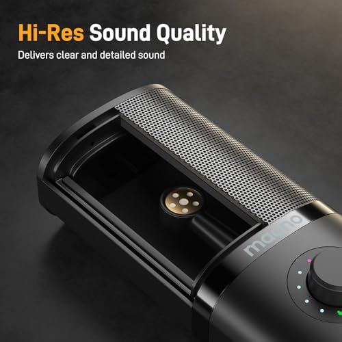 Image of MAONO USB Condenser Microphone-Studio Mic with Shock Mount, Boom Arm, Software, Mute, Gain Knob, Volume Control for Streaming, Recording, Singing, Podcasting, Content Creation, Audiobooks-PM450