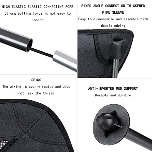 Chaise de pêche portable avec dossier haut ergonomique - 7