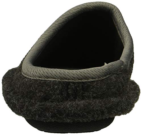 Dearfoams Boy's Df Plaid Clog Slipper, Black, 7-8 Medium Us Little Kid #TOP2