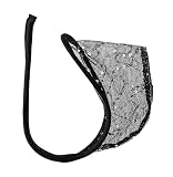 Lace C Trousers String Thong Men Ultra-thin Bikini Thong Man Sexy U Convex Underwear Gay Pouch Underwear Tanga Slip G-strings (Sequin Black)