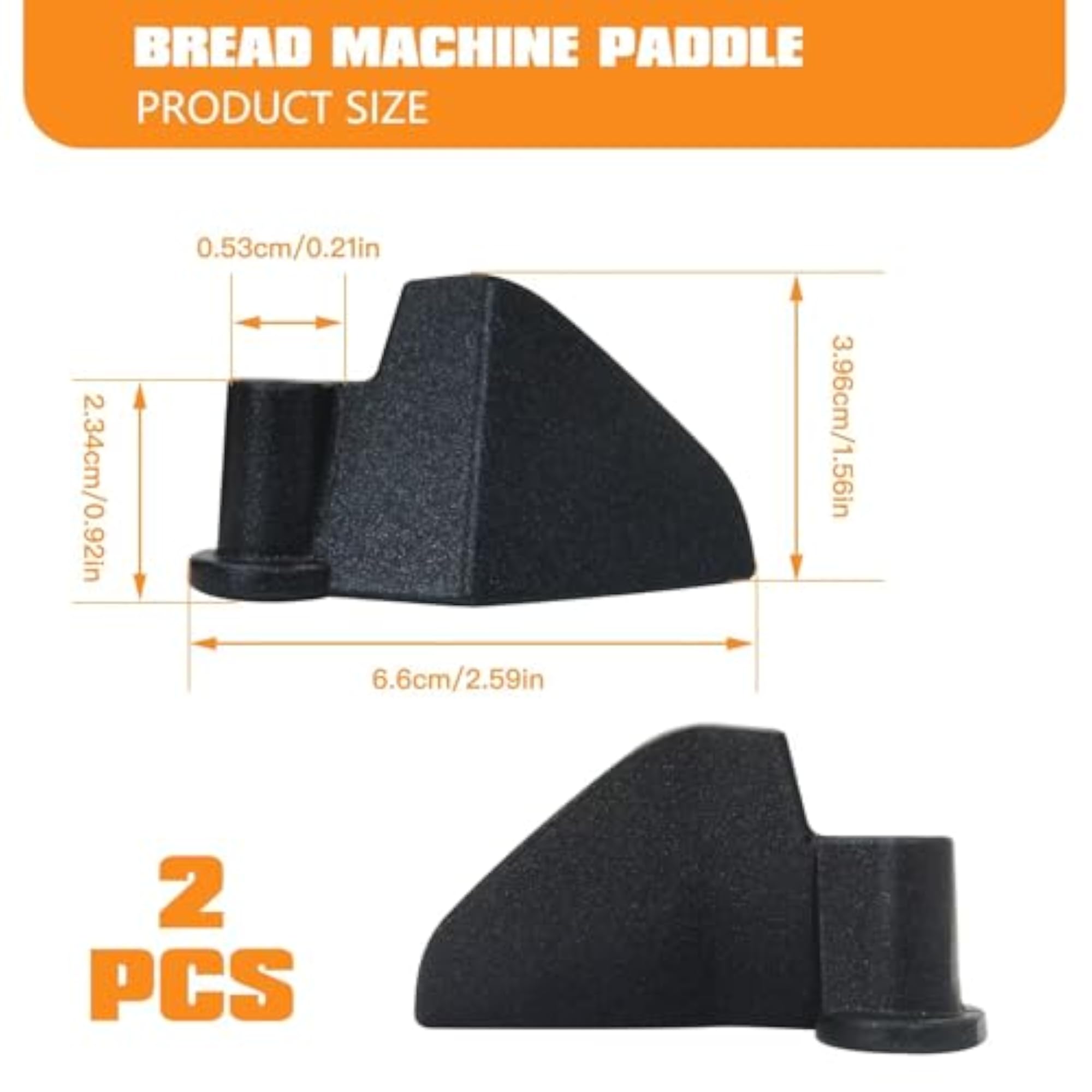2-Pack Kneading Paddle for Cuisinart Models CBK-110 & CBK-110P1