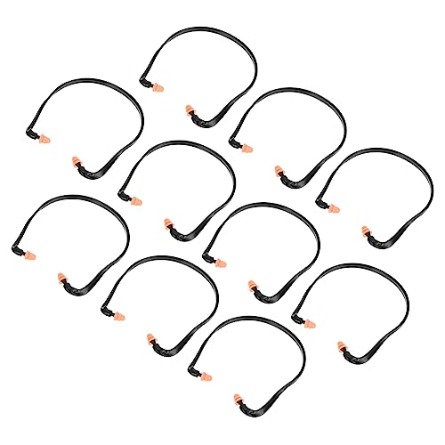 FRCOLOR 1セット 耳栓 耳 睡眠用イヤホン ノイズリダクションイヤホン ノイズキャンセリングイヤホン 耳の芽 耳を保護するイヤホン 仕事用イヤホン シリカゲル Black 10個