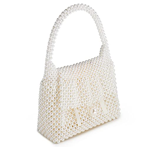 Grandxii Pearl Purse Tote Handbag Beaded Bag Evening Party Shoulder Bag For Women With Pearl #TOP7