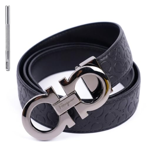 Image of GUSTAVE Belts for Men Western Cowboy PU Leather Men Belt Waist Engraved Waist Belts for Jeans 120cm /47in