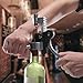 Augenblick Corkscrew Wine Bottle Opener With Foil Cutter, Extra Cork Screw and Placing Stand - Brown (Silver)