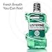 Listerine Freshburst Intense Antiseptic Mouthwash for Bad Breath, Kills 99.9% of Germs That Cause Bad Breath & Fight Plaque & Gingivitis, ADA Accepted Mouthwash, Intense Spearmint, 1 L