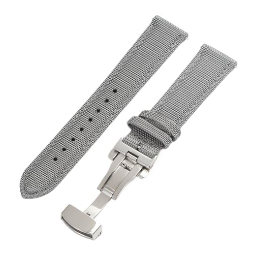 Bracelet montre nylon 20mm gris idéal pour le quotidien actif