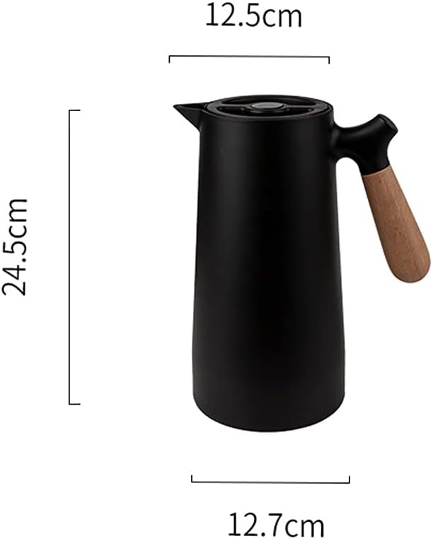 1L Large Capacity Thermal Insulation Kettle Household Pot Glass Liner Hot Water Bottle