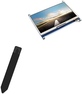 BoxWave Stylus Pouch Compatible with Waveshare LCD Monitor (7 in) - Stylus PortaPouch, Stylus Holder Carrier Portable Self-Adhesive for Waveshare LCD Monitor (7 in) - Jet Black