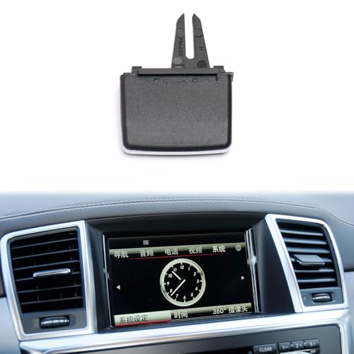 Pestañas de salida de aire centrales delanteras compatibles con Mercedes-Benz W166 ML250 ML350 2012-2015, GLE350 GLE400 2016-2019, X166 GL450 2013-2016, GLS-Class 2017-2018, rejilla de ventilación de