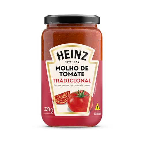 Heinz Molho de Tomate Rústico Tradicional em vidro, 320G Heinz Molho de Tomate Rústico Tradicional em vidro, 320G