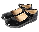 Amtidy Mary Jane Shoes for Girls(Toddler/Little/Big Kid) Dress Uniform Flats Ballet Flat Shoes for W