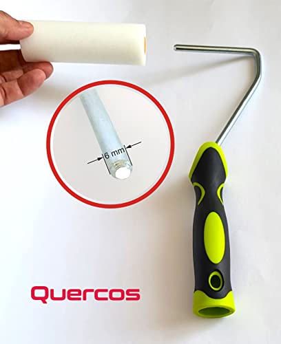 Quercos Lackierwalze 11cm Superfein 10 Stück Lackwalze, Schaumwalze, Lackrolle. Malerwalze. Farbwalze Lackrollen für Lacke wasserbasierte u. lösemittelhaltige