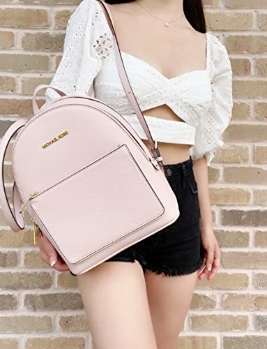 Michael Kors Adina Kenly Backpack Powder Blush Pink Pebbled Leather #TOP6